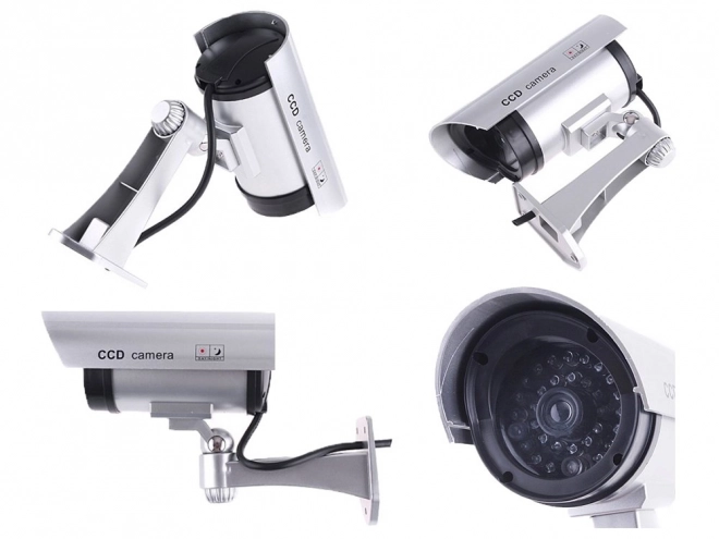 Realistic Dummy Security Camera with LED Light