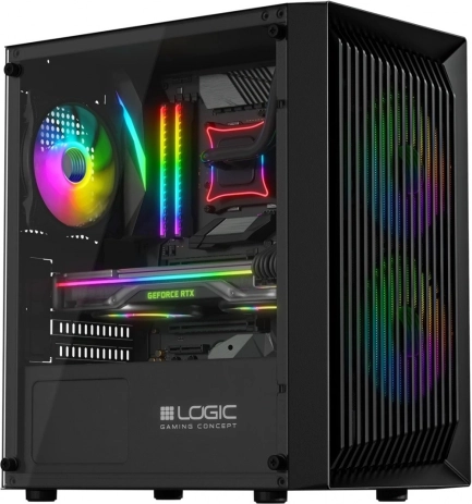 Boîtier PC sans alimentation LOGIC ATOS ARGB MINI USB 3.0