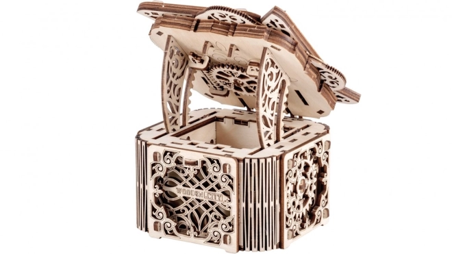 Houten mechanische puzzel Geheime Doos
