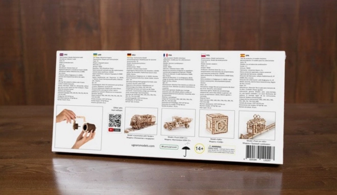 Ugears 3D puzzel - Cijfer slot 34 stukjes