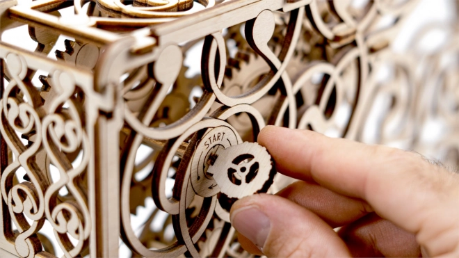 Mechanisch schilderij - houten 3D-puzzel