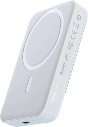 Mcdodo magnetische powerbank 10000 mAh, 20 W (wit)