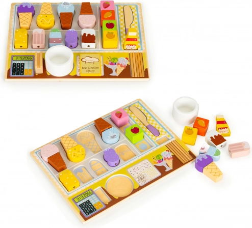 Holz-Eisdiele – Eisset für Kinder ECOTOYS