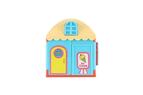 Plastic huisje met huisdier