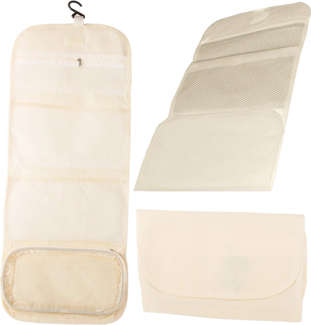 Folding Hanging Cosmetic Organizer with Hook