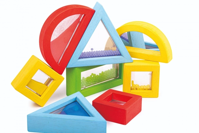 Bigjigs Toys Kleurrijke sensorische vormen regenboog
