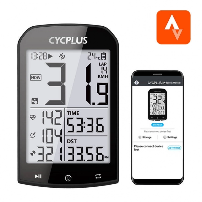 GPS Cycle Computer Cycplus M1