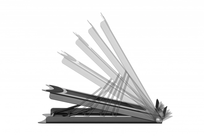 Praktische opvouwbare laptopstandaard met 5 instelhoeken