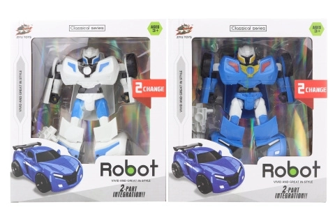 Opvouwbare robot in sportwagen