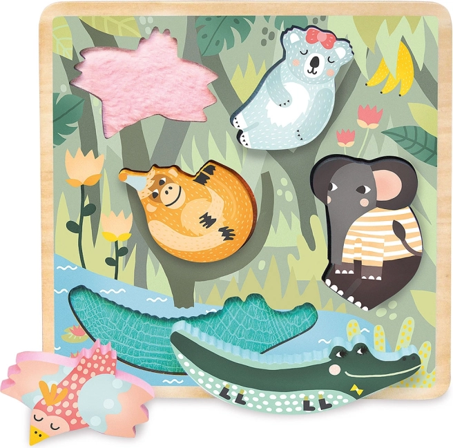 Sensorische houten puzzel Jungle VILAC
