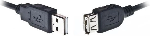Câble rallonge USB 2.0 AM–AF 3 m noir