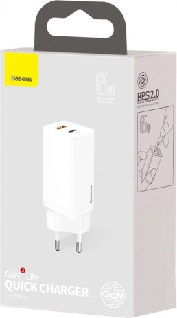 Snelladen tot 65 W met GaN‑technologie