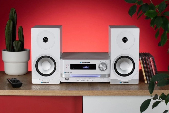 Alles-in-één Bluetooth, HDMI ARC, optische invoer CD/MP3/USB/AUX Klok/Alarm Microfoon