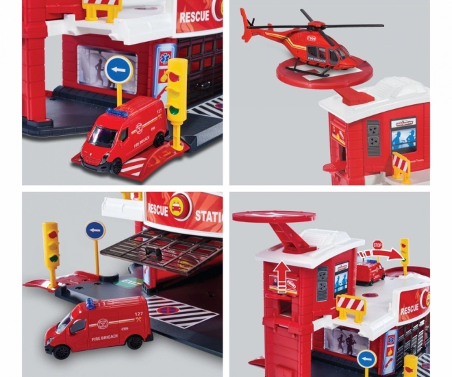 Garage Majorette Creatix reddingsstation met voertuig