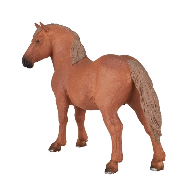Beeldje van een bruine Suffolk Punch merrie