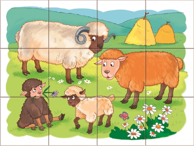 Blocs en bois À la ferme