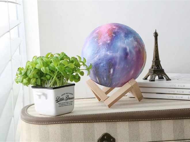 3D maan RGB lamp met afstandsbediening