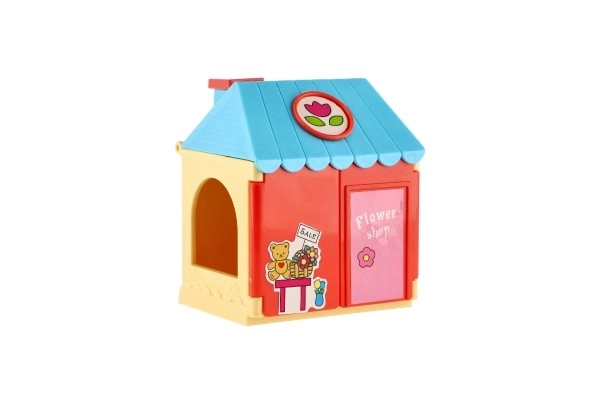 Plastic huisje met huisdier