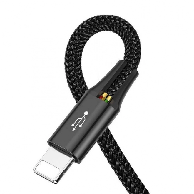 Baseus Snelle USB kabel 4in1 2xUSB-C / Lightning / Micro 3,5A 1,2m - zwart