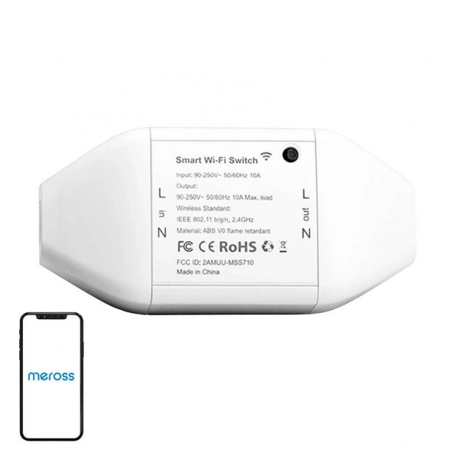 Interrupteur Wi-Fi intelligent Meross pour Apple HomeKit
