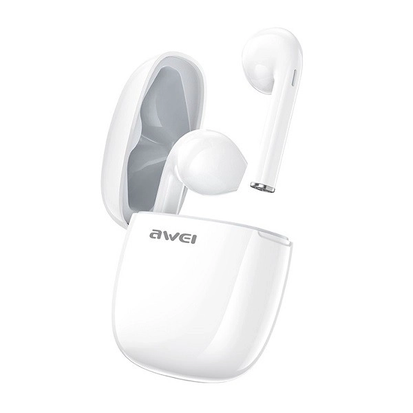 Bluetooth oordopjes T28 TWS met dockingstation wit