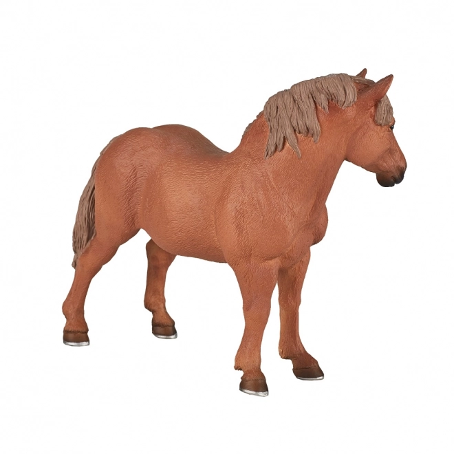 Beeldje van een bruine Suffolk Punch merrie
