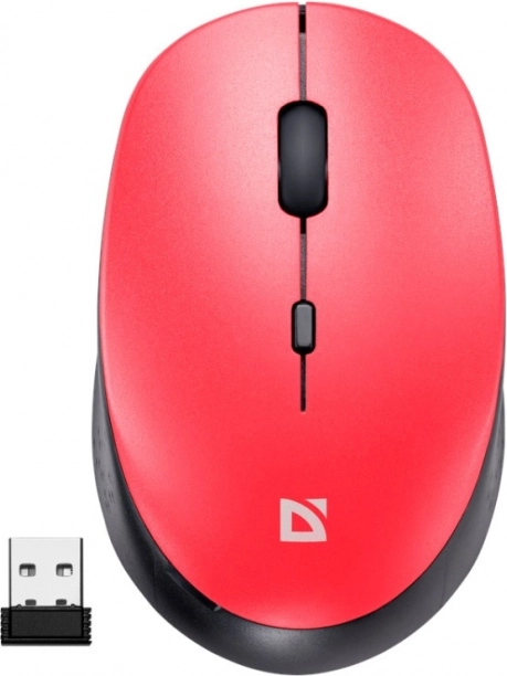 Defender Auris MB-027 Wireless Silent Mouse – Red