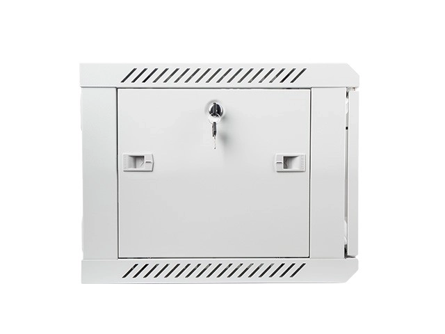 Hangende Kast 19'' 6U 600x450 mm Grijs met Glazen Deuren