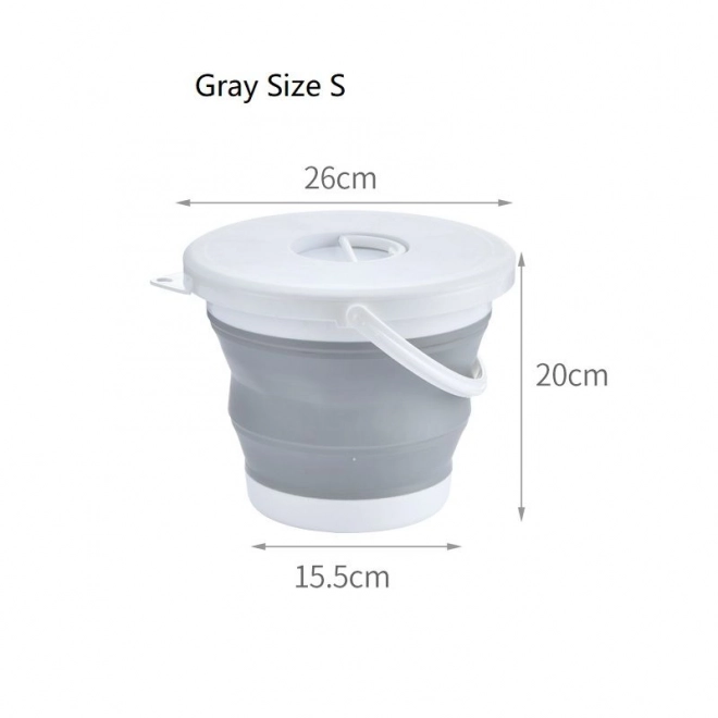 Foldable Silicone Bucket with Lid