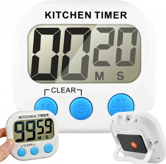 Digitaler Küchen-Timer mit Magnet und großem LCD-Display