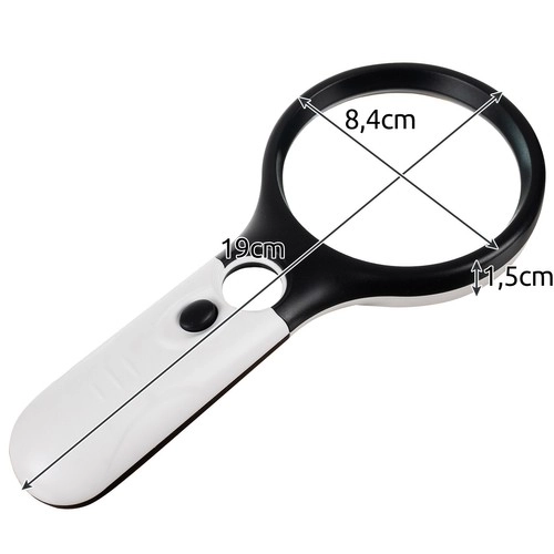 Ergonomische Lupe mit LED-Beleuchtung Izoxis