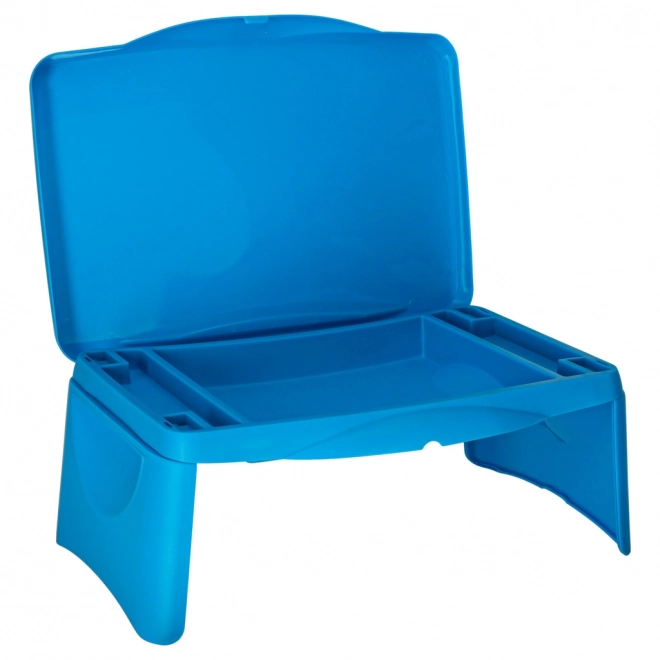 Kinder tafel voor auto met opbergruimte blauw