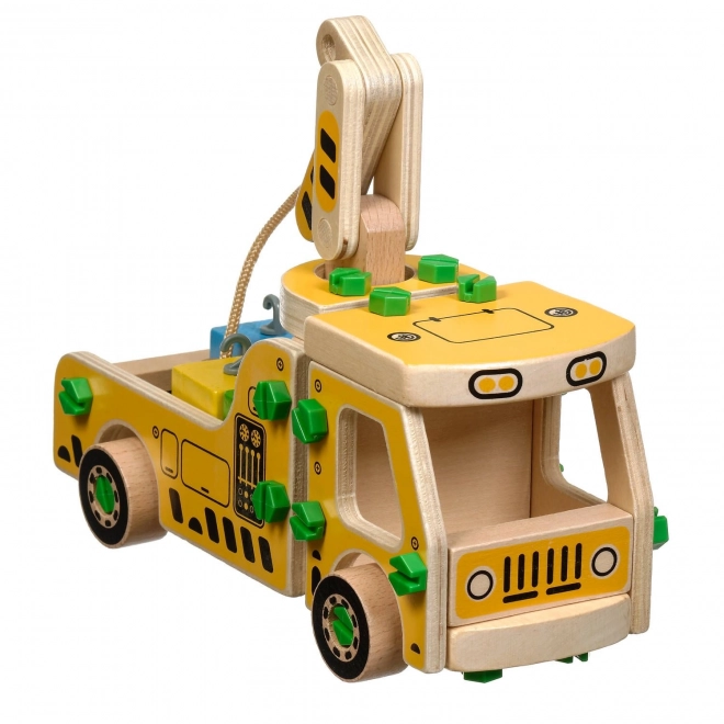 Houten autokraan - constructieset Lucy & Leo