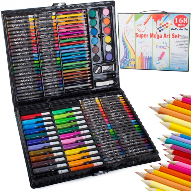 Set voor kunstenaars met schilderskoffer