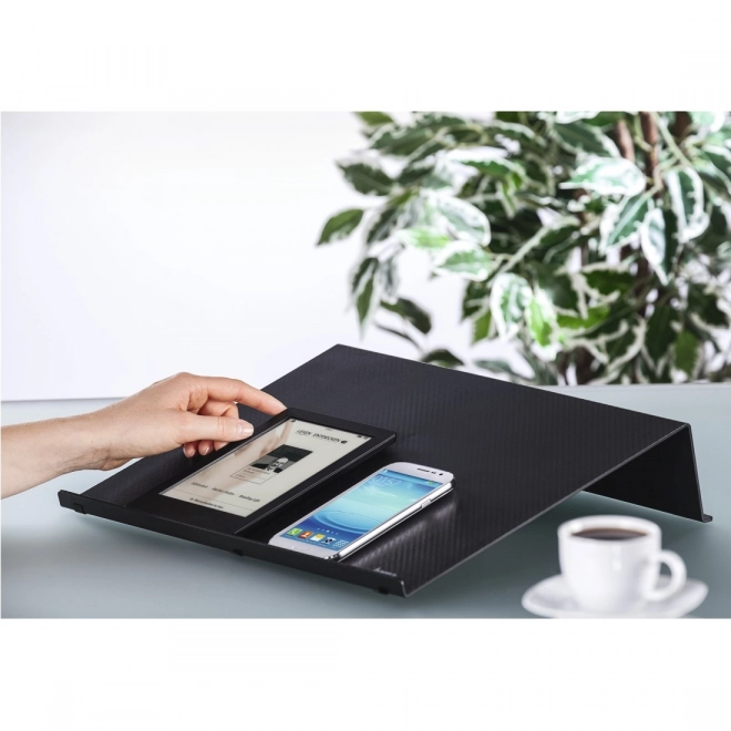 Laptopstandaard met carbonlook, tot 18,4″