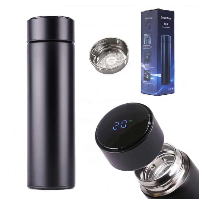 Smart LED Thermal Mug 500ml Black