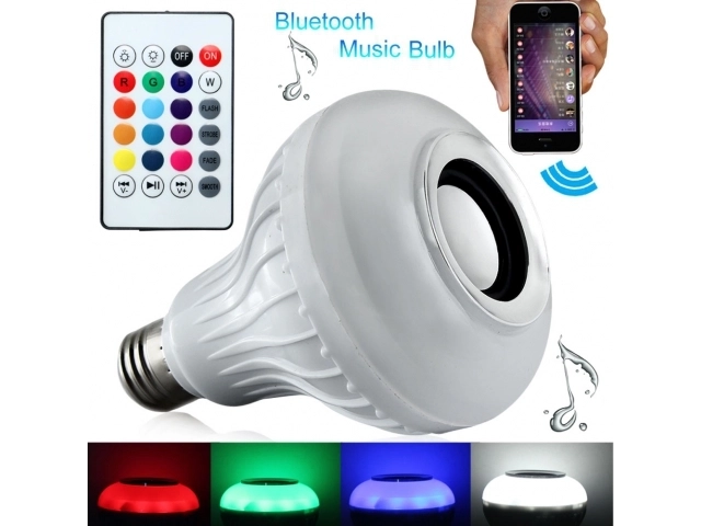 Kleurige LED-lamp met Bluetooth-luidspreker