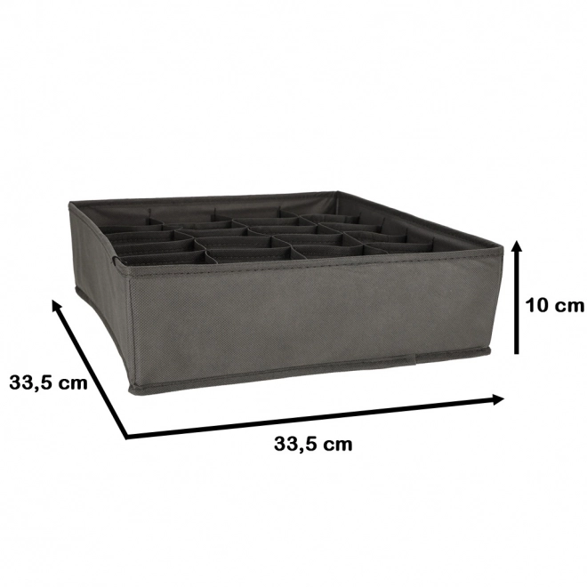 Organisateur de tiroir gris grand pour chaussettes
