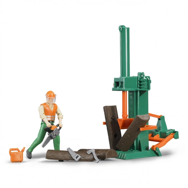 Set de coupe de bois Bruder