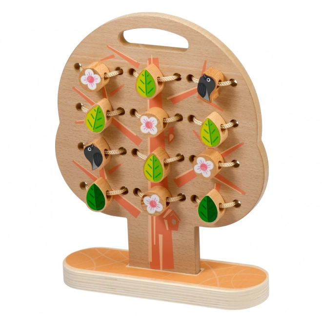Lucy & Leo Boom - houten rijg- en weefset