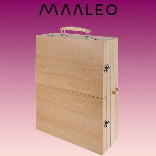 Maalset mit Staffelei und Holzkoffer