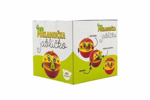 Tirelire Pomme avec Ver sur Clé