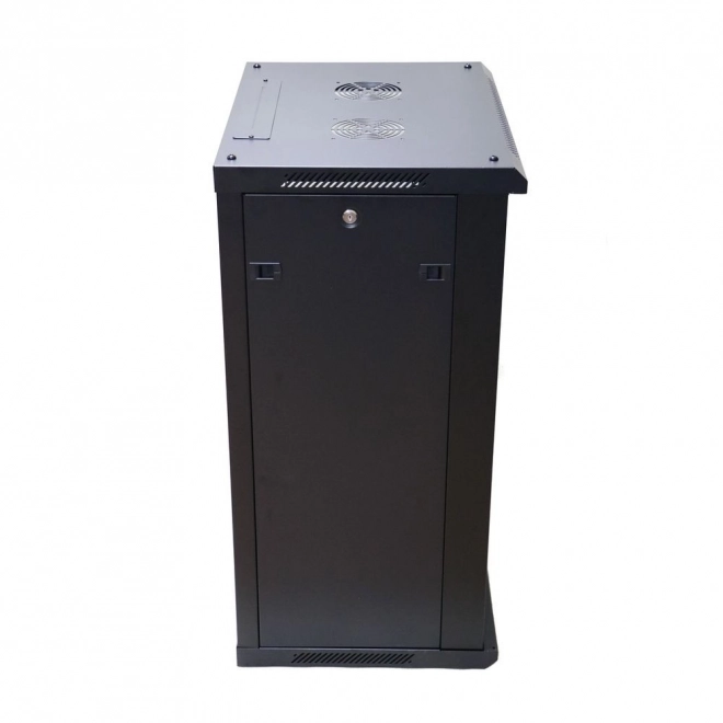 Black Wall-Mounted Rack Cabinet 18U 600x600mm