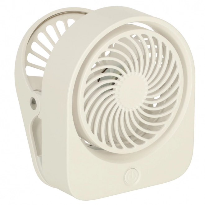 Draadloze USB tafelventilator 11,5 cm wit