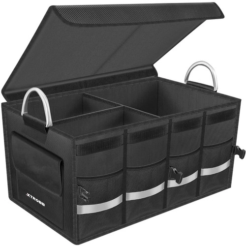 Large Sturdy Trunk Organizer with Lid