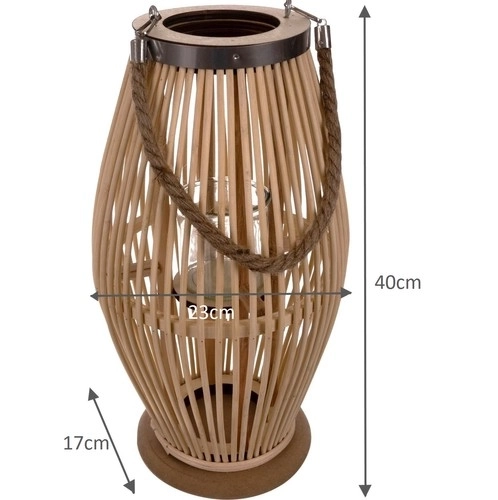 Gardlov bamboe rieten lantaarn 24282
