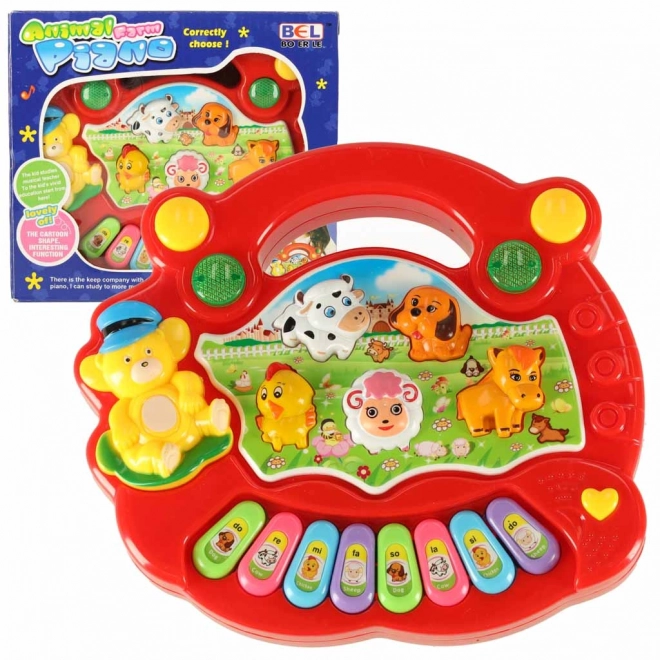 Educatief kinderklavier - boerderij