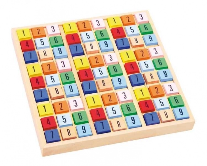 Small Foot houten sudoku gekleurde blokjes