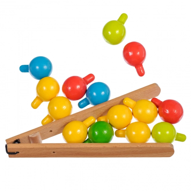 Lucy & Leo Mozaika avec pince et broderie - ensemble de jeu en bois avec modèles