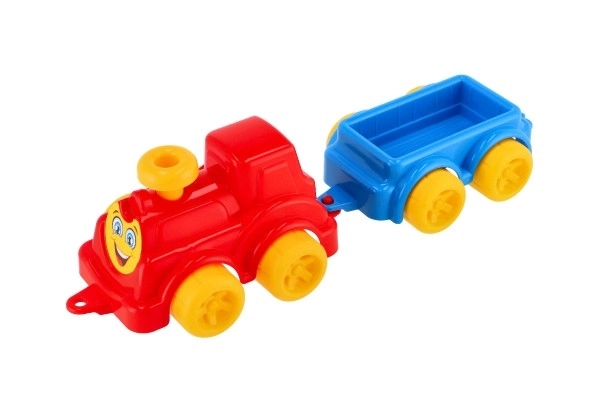 Train en plastique avec wagon détachable 41 cm
